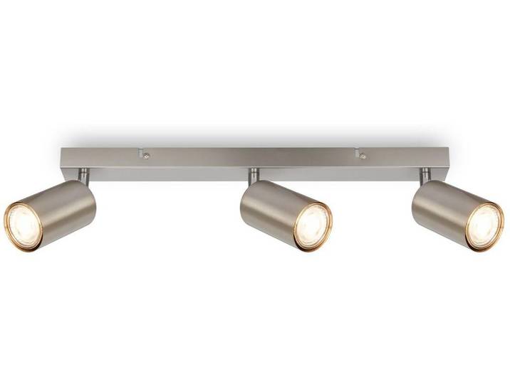 Briloner Tib Plafonnier\, Orientable\, On/Off via interrupteur mural\, Argenté\, 15\,5 x 5\,5 x 44 cm