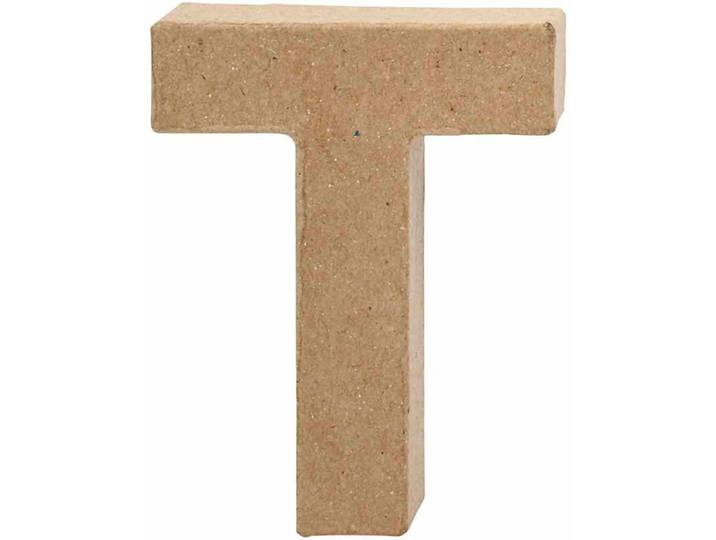 Creative Letter T Papier-mâché 10 Cm