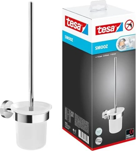 tesa WC-Garnitur SMOOZ weiß Metall