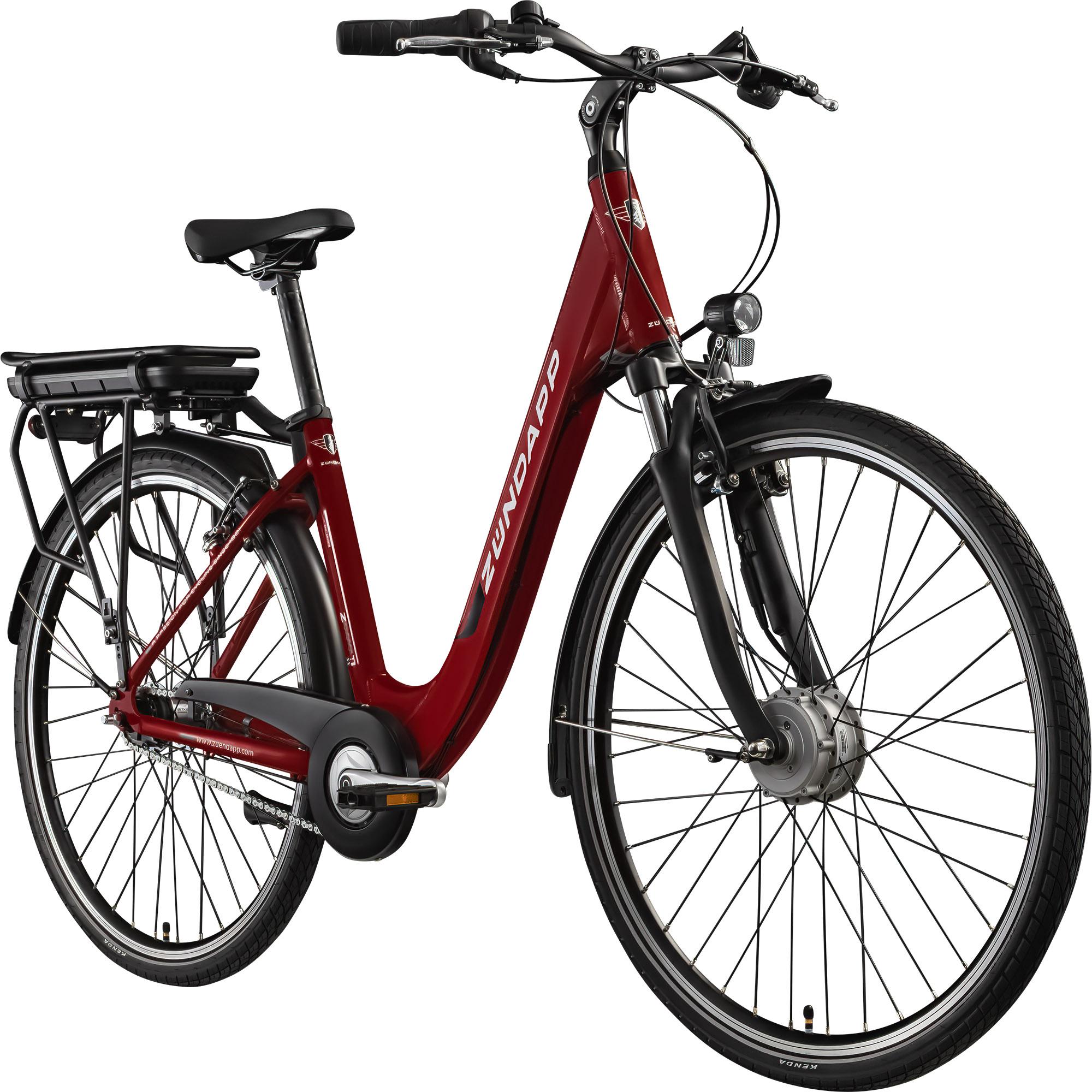 Zündapp Z600 City E Bike Damen 28 Zoll karminrot