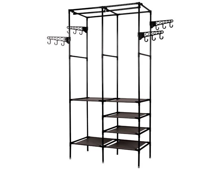 Garderobe Kleiderständer 86 x 174 cm schwarz