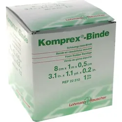 KOMPREX Schaumgummi Binde 8 cmx1 m Stärke 0,5 cm 1 St
