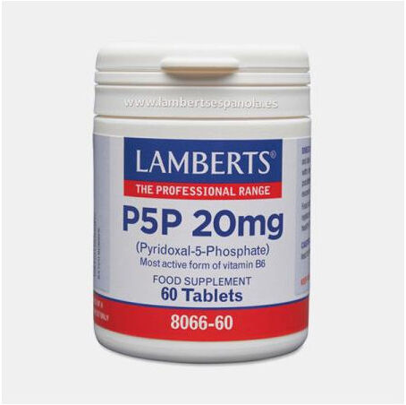 LAMBERTS P5P (Piridoxal-5-fosfato) 20mg 60 COMPRIMIDOS