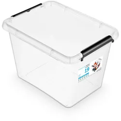 Box mit Deckel Sven Transparent ca. 19l