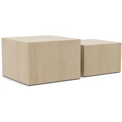 Actona »Dice« Couchtisch Travertin-Dekor 58x40x58 cm