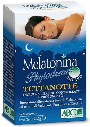 Abc Trading Melatonina Tuttanotte Retard 30c