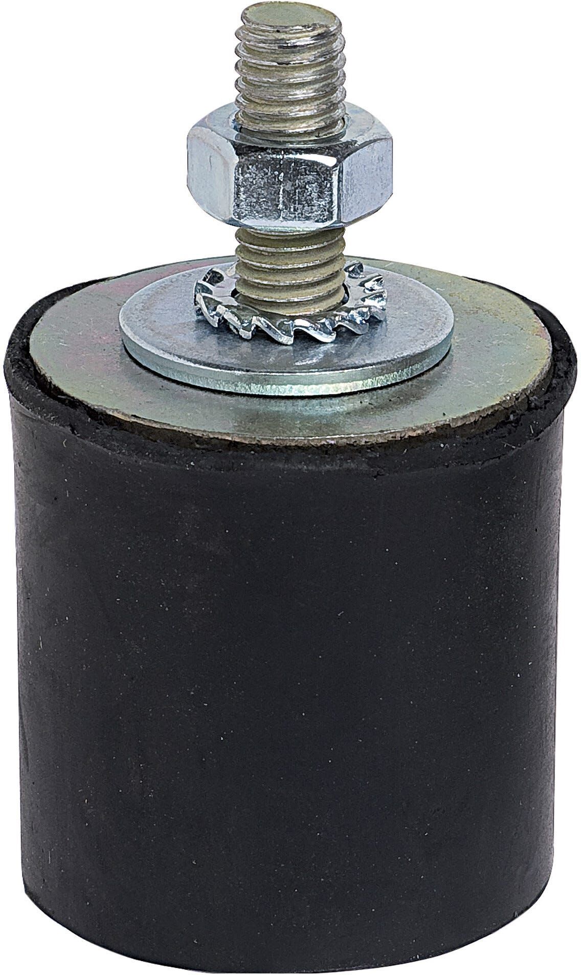 Tecnomat 4 ANTIVIBRANTI 40x40 mm PER BASI A PAVIMENTO CON DADI E RONDELLE