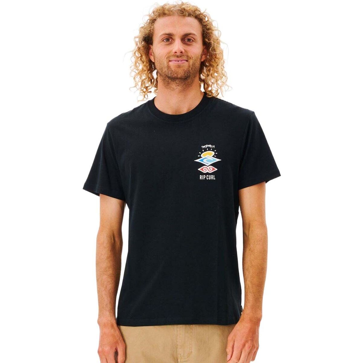 RipCurl Search Icon Tee black (0090) S 0X9MTE-0090-S