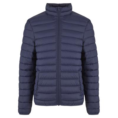 Langmantel URBAN CLASSICS "Urban Classics Basic Light Weight Jacket", Herren, Gr. M, blau (navy), 100% Polyester, Mäntel
