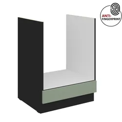 Küchen Herdschrank 60 Küche ARIA Aquamarin matt Anti Fingerprint Küchenzeile