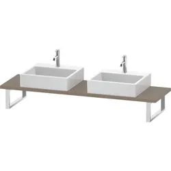 Duravit L-Cube Konsole LC105C07575 Stärke 3 cm, leinen, für Aufsatzbecken, variabel