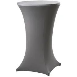 Baumarktplus 20x Stehtischhusse Stretch 70 cm anthrazit Tischdecke Husse Bistrotisch Partytisch