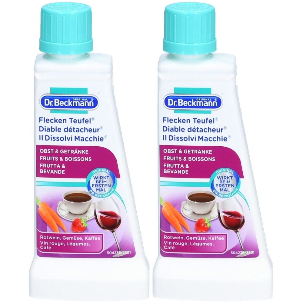 DR Beckmann Sackkarre Fleckenentferner Obst & Getränke x2 2x50 g Liquidum