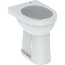 Geberit Renova Nr. 1 Comfort Stand-WC Flachspüler, erhöht, barrierefrei, 6 l, freistehend, Abgang vertikal, 218511000, Farbe: Weiß