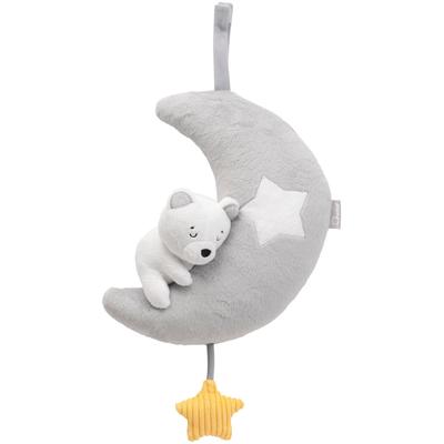 Plüschfigur CHICCO "Schlummermond mit Musik- & Licht", grau, Plüschfiguren, Kinder