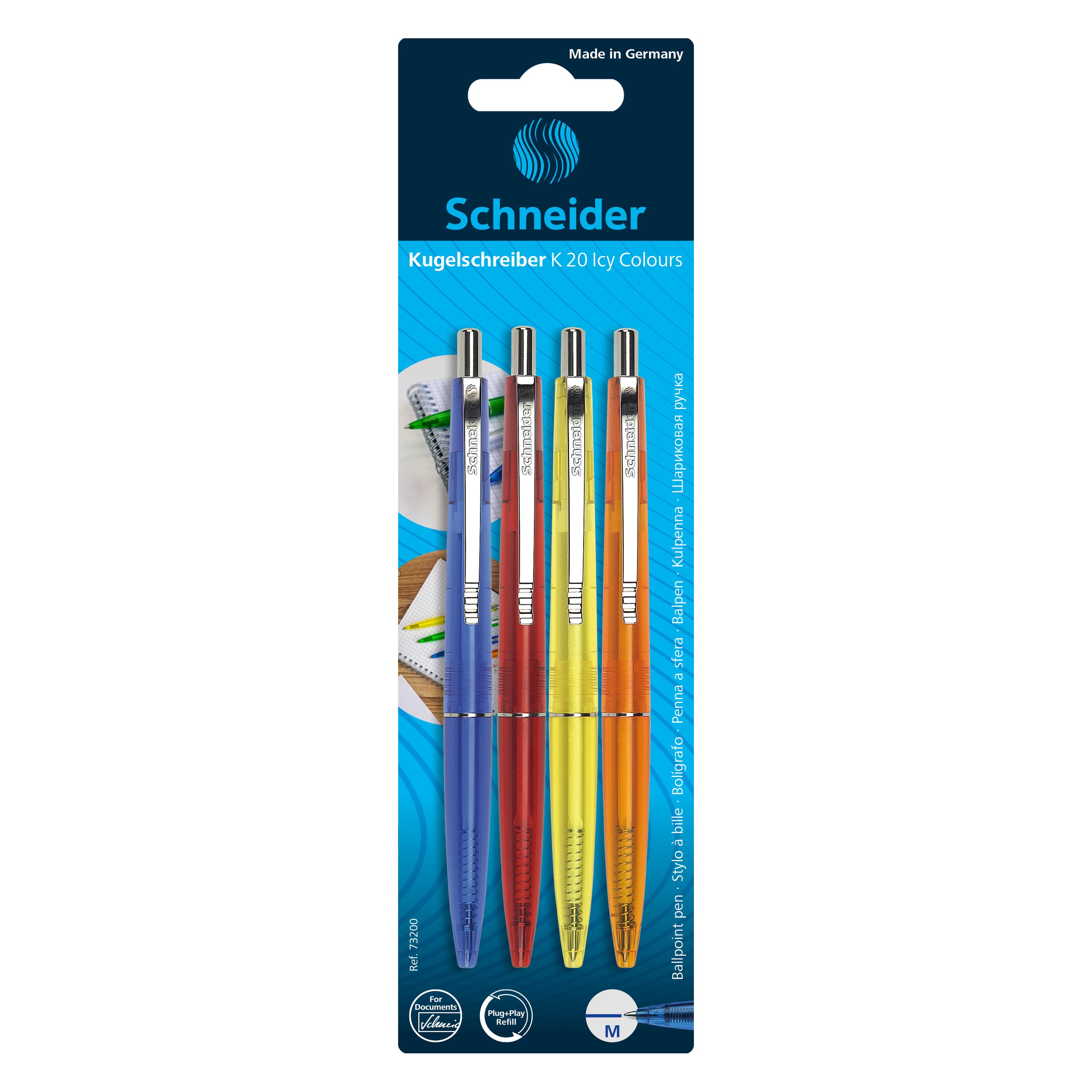 Schneider Kugelschreiber K20 ICY (4x) (73200)