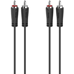 Hama 00205257 Audio-Kabel 1,5 m 2 x RCA Schwarz