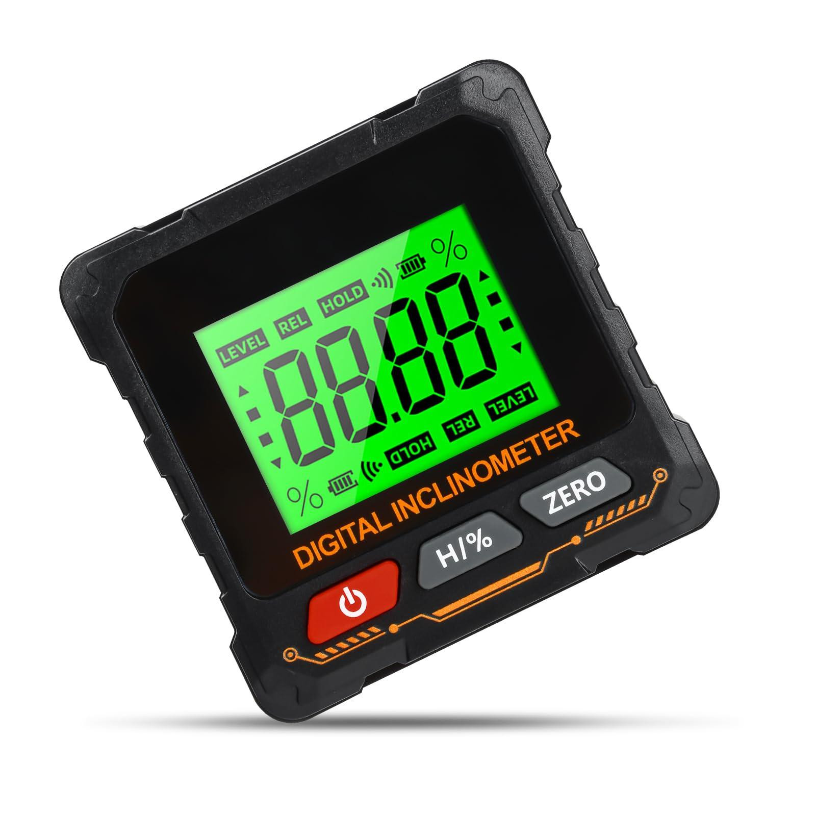 Selius Digitale LCD-gradenboog met magneetvoet en achtergrondverlichting