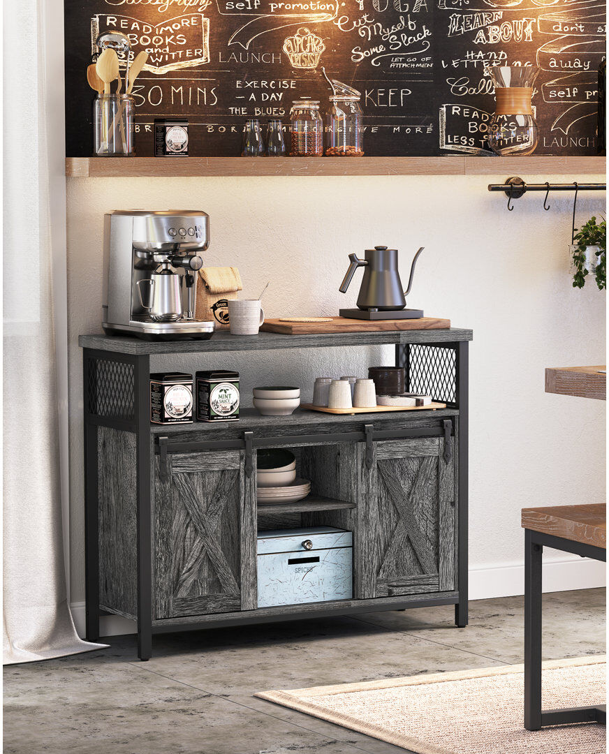 Borough Wharf Ean Sideboard 100cm Grey 80cm H X 100cm W X 33cm D
