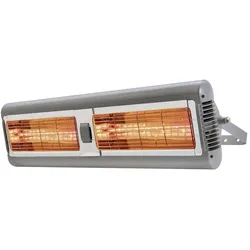 Tansun Sorrento Double IP 2x1,5 kW silber, Heizstrahler, Silber