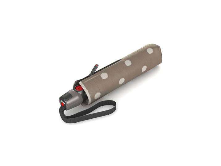 Taschenregenschirm KNIRPS Duomatic (sturmsicher) , grau (hellgrau), Ø:98cm, Regenschirme, Taschenregenschirm