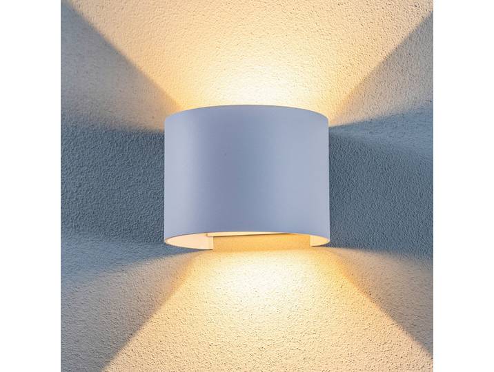 Nivar Round LED Außenwandleuchte White - Lindby - Balkon - Modern - Metall - Rund