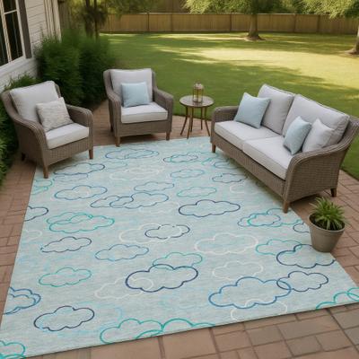 Addison Rugs Machine Washable Indoor/ Outdoor Modern Clouds Chantille Rug