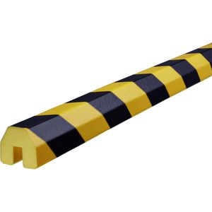 Knuffi Schutzprofil Typ BB, Trapez, PB-14011, zum Aufstecken, 1m Länge, schwarz / gelb, 40 x 36mm, Kantenschutz