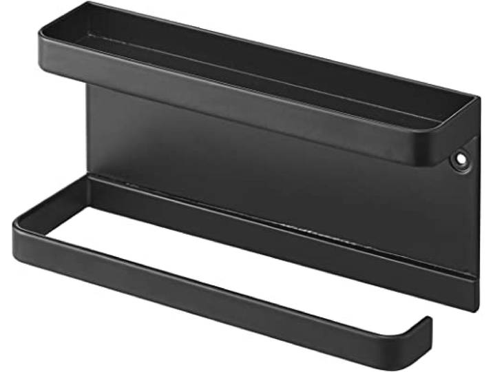 YAMAZAKI 6694 SMART Wall Mounted Umbrella Holder\, black\, Steel\, 20 x 6.5 x 9.5 cm