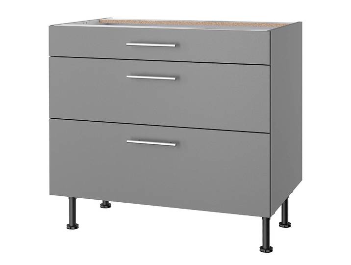 Unterschrank IV 90cm Grau/Basalt