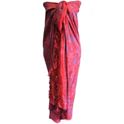 Bali Block Print Sarong - Tropical (4 Assorted Colours)