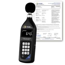 PCE Instruments Schallpegel-Messgerät kalibriert (ISO) Datenlogger PCE-ISM 10ILEQ-ICA 20 - 130 dB 20 Hz - 8000 Hz RS-232