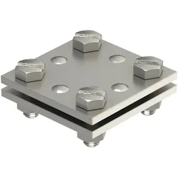 OBO 5314720 Kreuzverbinder ohne Zwischenplatte 30mm Edelstahl, rostfrei A2 1.4301 256 A-DIN 30 VA  - 10 Stück