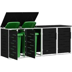vidaXL, Gartenhaus + Gartenschrank, Rollbehälterlagerung