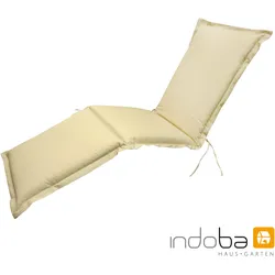 indoba® Polsterauflage Deck Chair "Premium" extra dick - beige