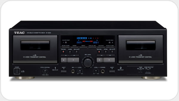 TEAC W-1200 *schwarz* Doppel-Kassetten-Deck TE22196