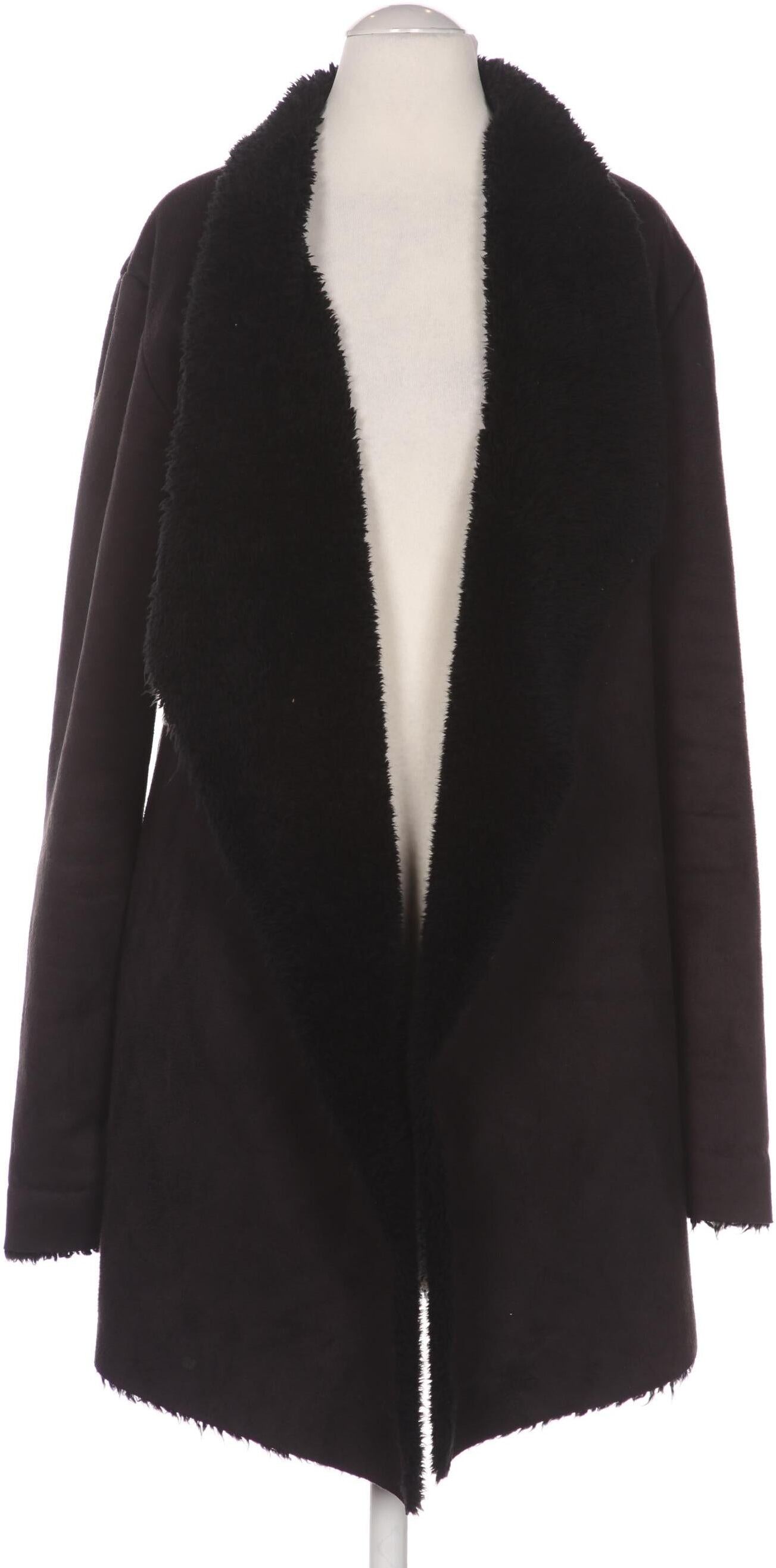 Rich & Royal Damen Mantel, Schwarz, Gr. S, Synthetik - Second Hand