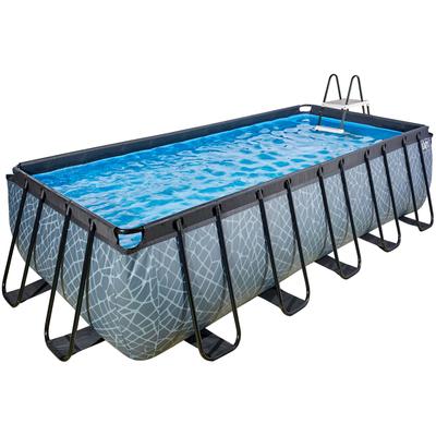 Framepool EXIT "inkl. Sicherheitsleiter & Sandfilterpumpe", grau, B:250cm H:122cm L:540cm, Schwimmbecken, BxLxH: 250x540x122 cm