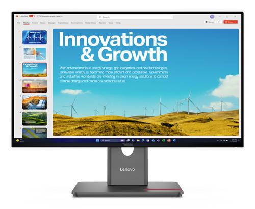 Lenovo ThinkVision LCD-Monitor EEK D (A - G) 60.5cm (23.8 Zoll) 2560 x 1440 Pixel 16:9 6 ms IPS LCD