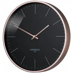 Kienzle, Wanduhr, DCF Funk-Wanduhr rose gold / schwarz, 25 cm (25 cm)