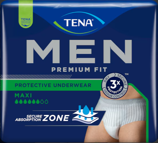 Tena Men Protective Underwear tamanho M 12 unidades