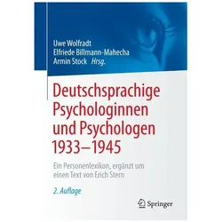 Deutschsprachige Psychologinnen und Psychologen 1933-1945, Fachbücher
