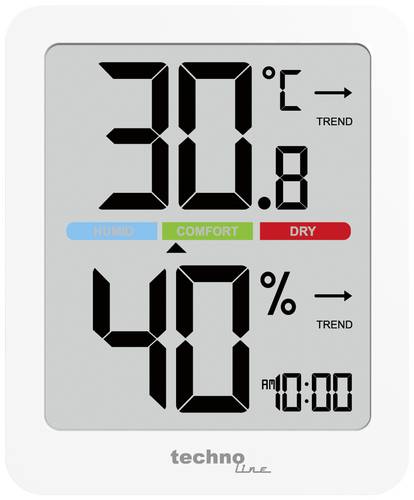 Techno Line Thermo-/Hygrometer Weiß WS9456