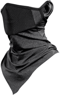 Inspire Curations Ice Silk UV Protection Cycling Face Mask Breathable Full Coverage Bandana For Summer Outdoor Use dark Gray