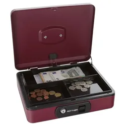 Rottner Geldkassette »Pro Box Two« rot, 9x30x24 cm