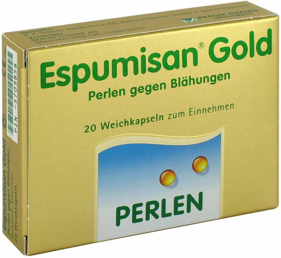 Espumisan Gold Perlen gegen Blähungen