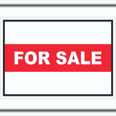 HB-Druck For Sale Aufkleber mit Text Werbeaufkleber A9 (37x52mm)