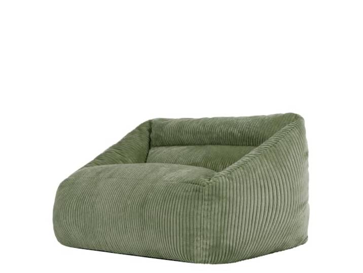 icon Cecilia Cord Sitzsack Kinder Sofa mit Füllung, Grün In Deutschland Hergestellt, Sitzsack Sofa, Weicher Cordstoff, Kinder Sessel für Kinderzimmer und Schlafzimmer