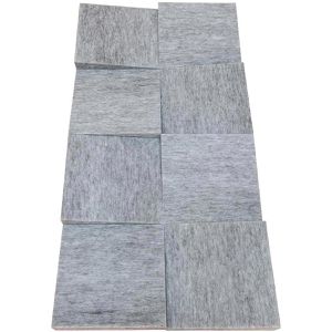 Silenti Akustikplatte Slope, für Wand, 100 x 50 x 8 cm, aus Vlies, hellgrau