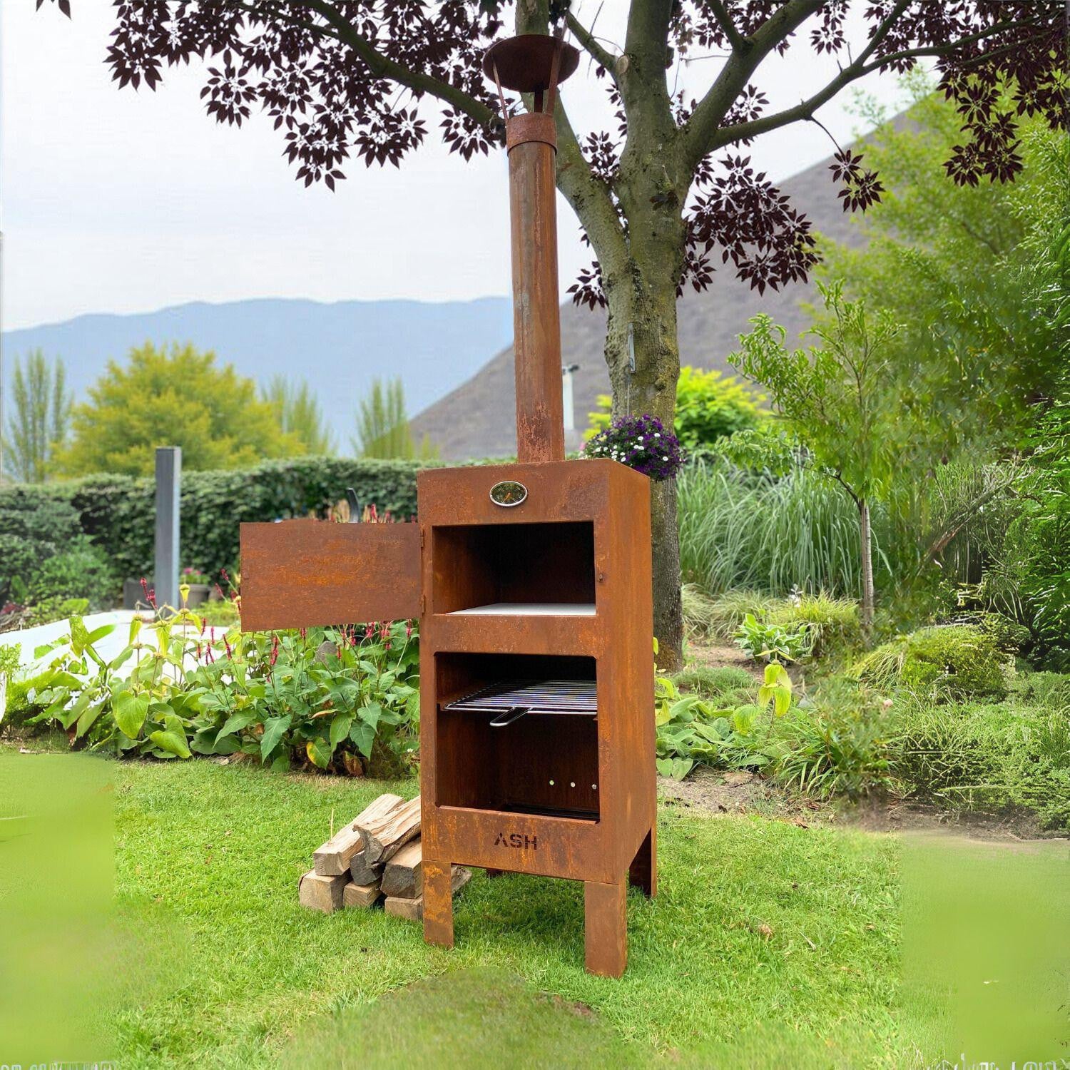ASH 3-in-1 Pizza BBQ en Buitenhaard van Cortenstaal